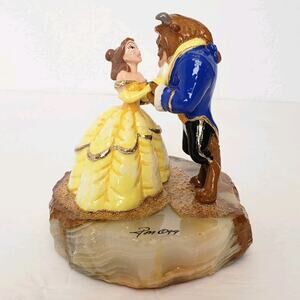 Vintage Disney Ron Lee 1999 Beauty and the Beast & Belle Sculpture #622 Rare
